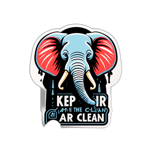 สติกเกอร์ห้ามทำให้มลพิษทางอากาศ