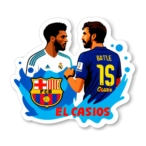 Stiker Dinamis Merayakan El Clasico