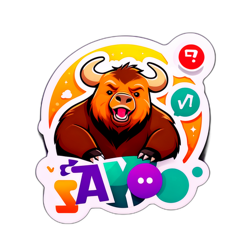 Yahoo 股票市場更新貼紙設計
