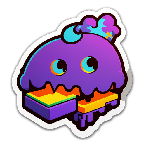 Яркий стикер для Twitch