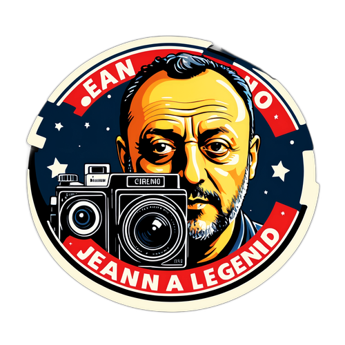 Jean Reno – Cinema Legend Vintage Sticker