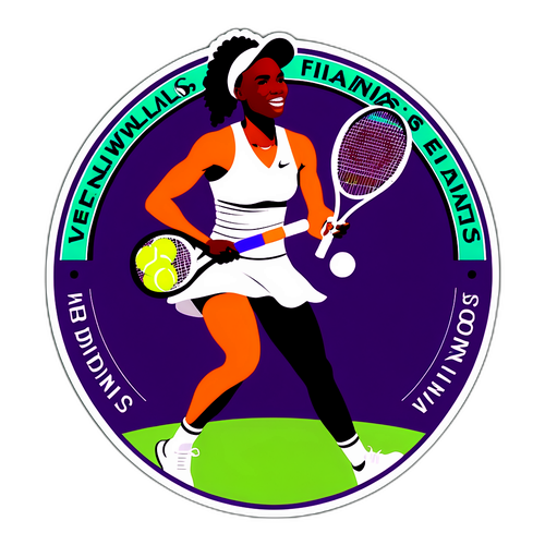Venus Williams Wimbledon Tribute Sticker