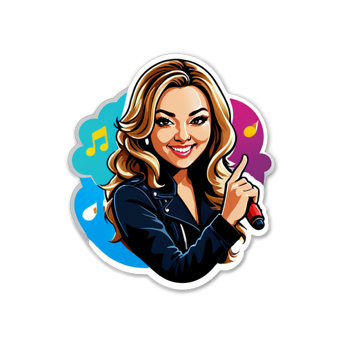 Hadise'nin Müzik Tutkusu Bu Sticker'da Hayat Buluyor! Göz Alıcı Tasarım ile Duygularınıza Dokunun!