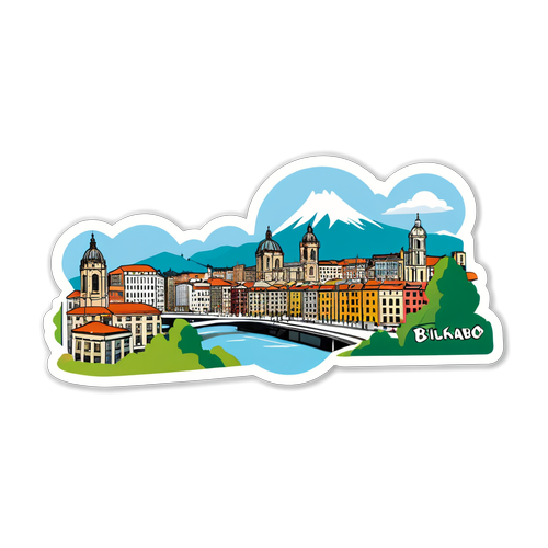 Sticker van Bilbao - Welkom Bezoekers