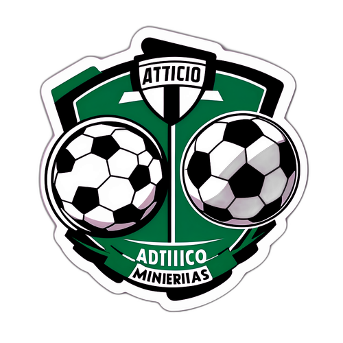 Stiker Sepak Bola Atletico Mineiro vs Palmeiras
