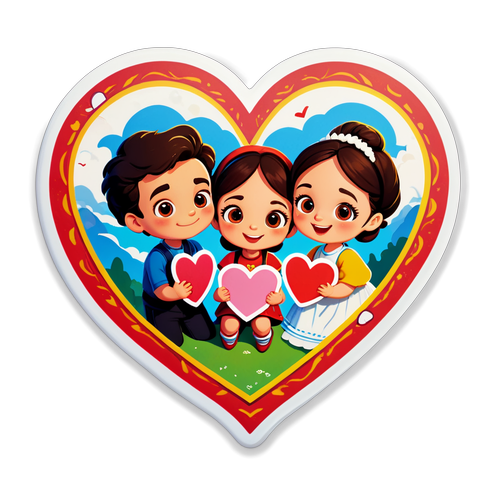 Aşk Dolu Kalp Sticker