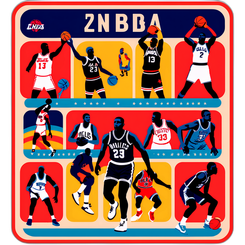 Vintage na NBA Sticker