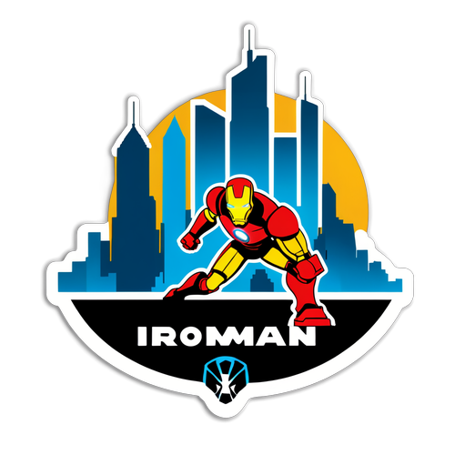 Frankfurt's Ironman Sticker: Kraftvoll, Innovativ und Unwiderstehlich!