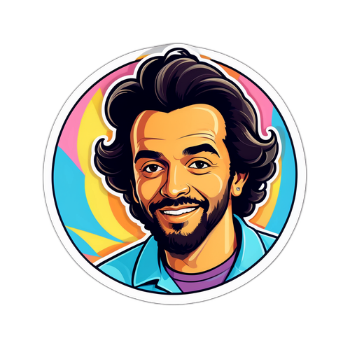 Pegatina Retro de Marcelo Polino