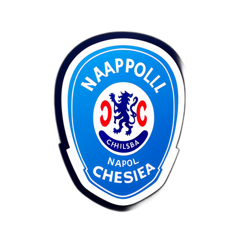 나폴리와 첼시 매치를 반영한 현대적인 스티커 디자인