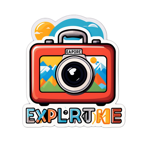 探索世界旅遊貼紙