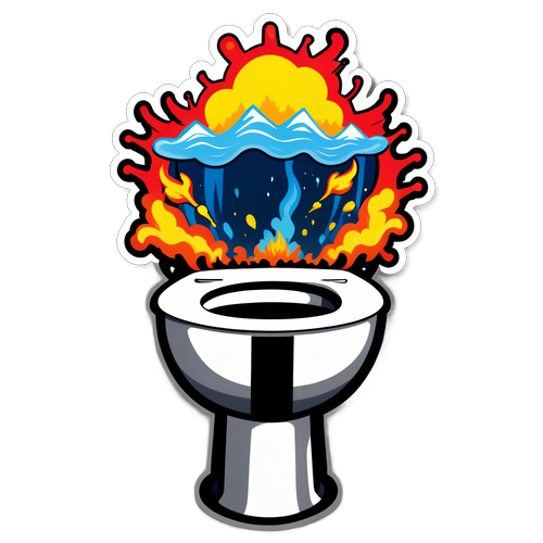 Explosive Laughter: The Hilarious Skibidi Toilet Sticker That'll Blown Your Mind!