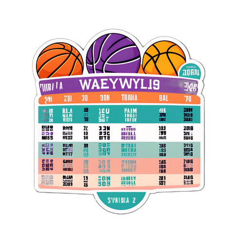 WNBA Iskedyul Sticker