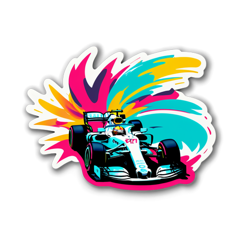 Stiker Dinamik Lewis Hamilton