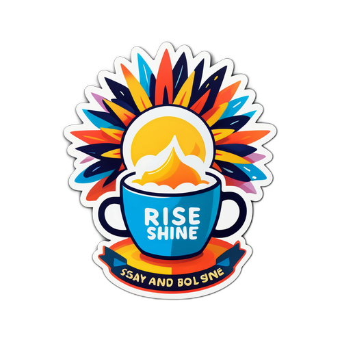 Stiker Motivasi: 'Rise and Shine'