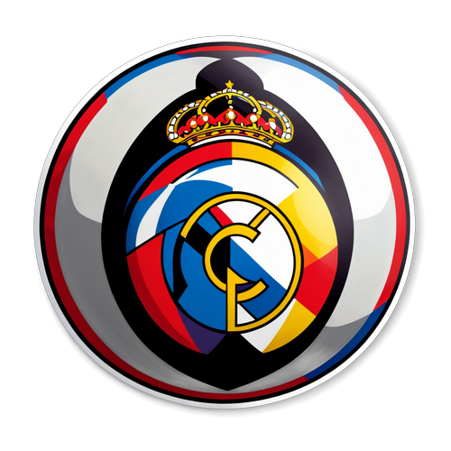 Når rivaler mødes: Real Madrid og AC Milan i en episk Champions League-duel - Få denne fantastiske sticker!