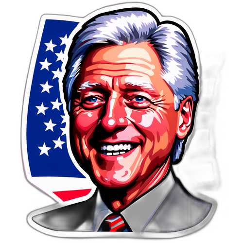 Bill Clinton ile Amerikan Bayrağı