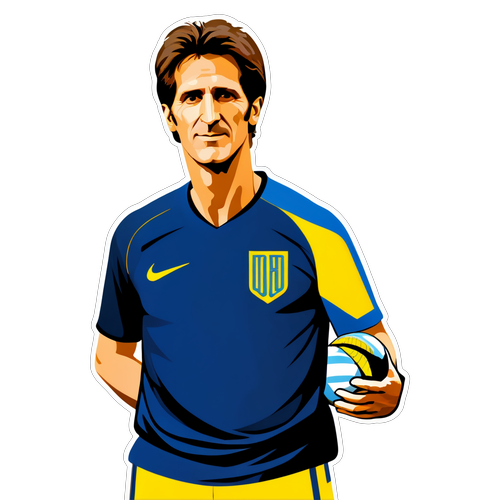 Retrato estilizado de Guillermo Barros Schelotto