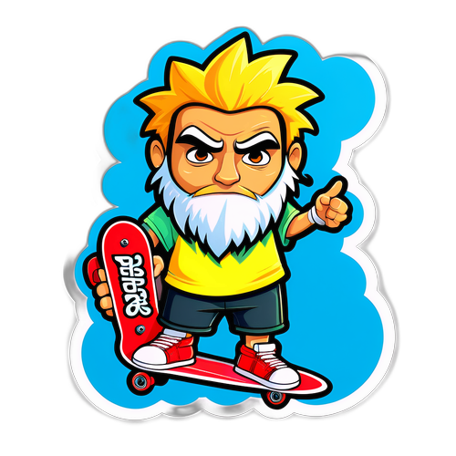 Cool Nestor med skateboard