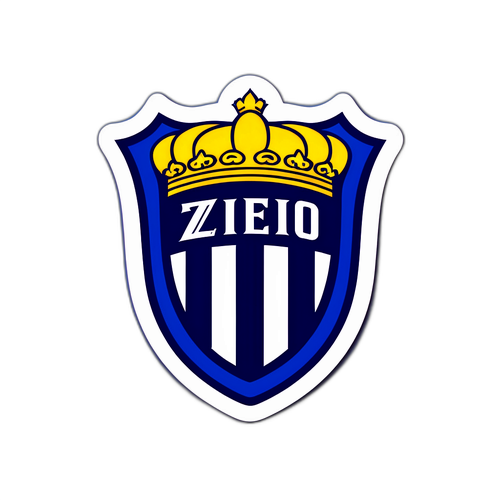 Dinamo Zagreb: Şık bir Dinamo Zagreb logosu ve futbol tasarımı