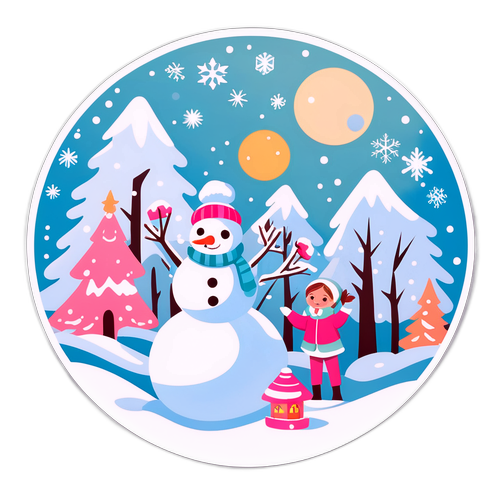 A hóesés öröme egy mesebeli tájban