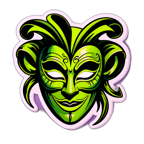 Dramatische Theatermasker van Wicked