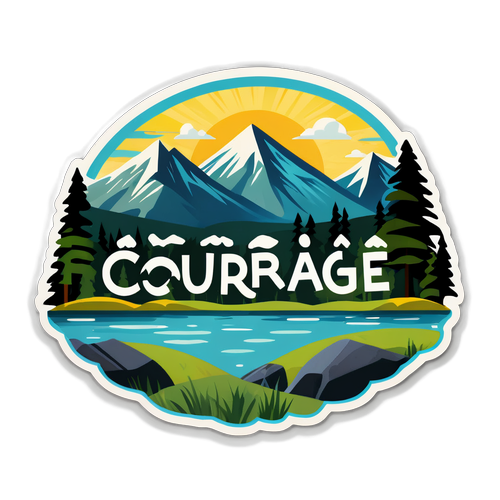 Courage Sticker