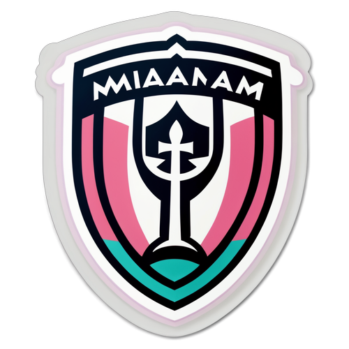 Inter Miami Futbol Ruhunu Yansıtan Sticker