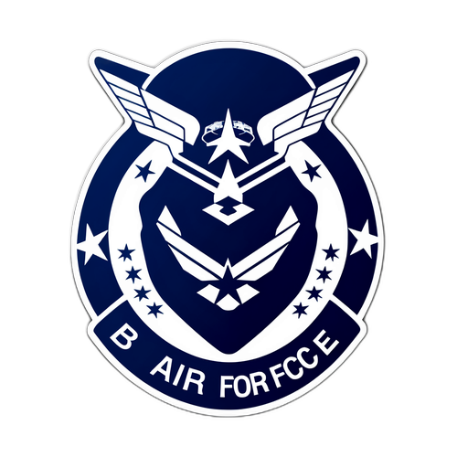 Sticker máy bay B52 với biểu tượng không quân
