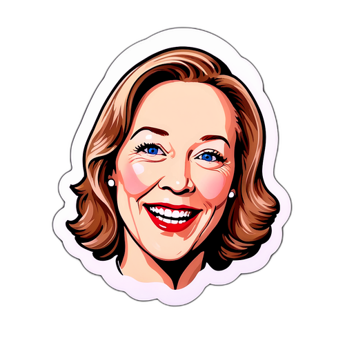 캐서린 오하라의 유머를 담은 스티커 디자인