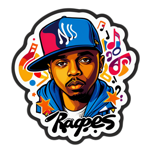 Rapper Nas Sanatçı Tasviri