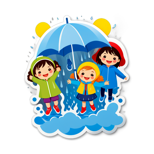 雨天嬉戲