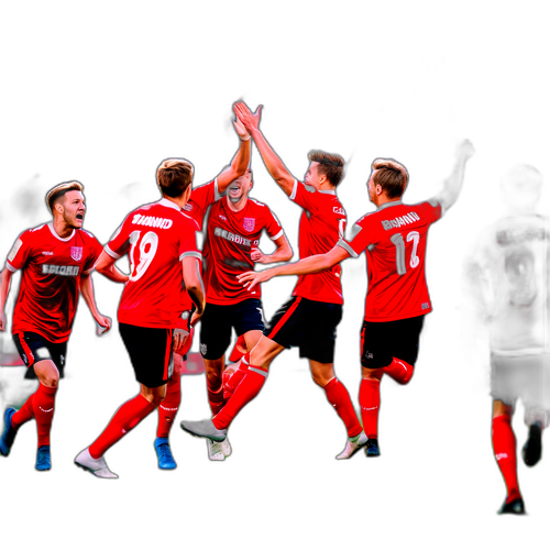 Wachezaji wa Brann Wakisherehekea Ushindi