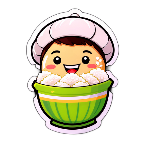 お米大好きキャラクターのデザイン