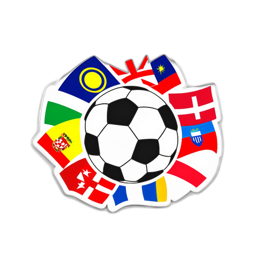 Aufkleber für die Qualifikation zur Fußball-Weltmeisterschaft 2026
