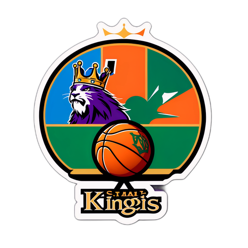 Sporty Rivalry Sticker: Kings vs Celtics