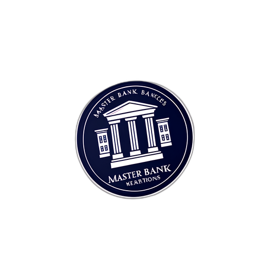Adesivo do Mestre Bank com Fundo Minimalista