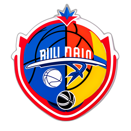 Sticker ng Krossover: Basketball at Football