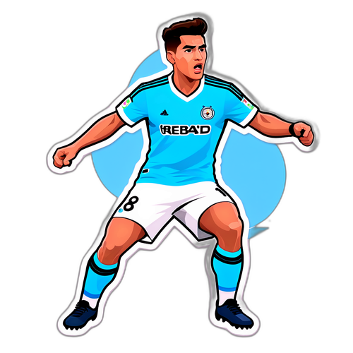 Stiker Animasi Nicolás González di Lapangan