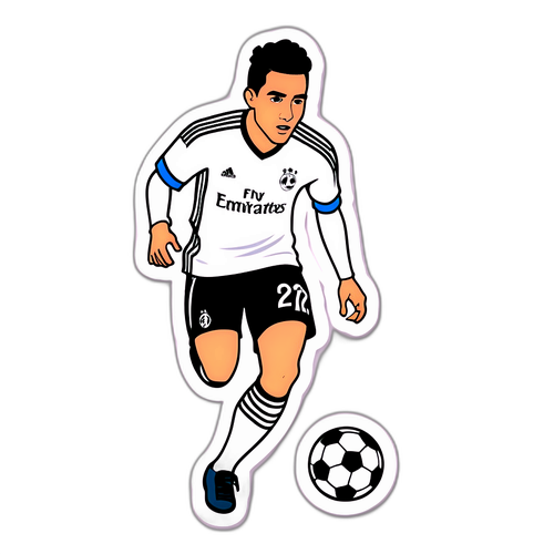 Stiker Kartun Pemain Sepak Bola