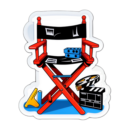 Chair da regista con elementi cinematografici