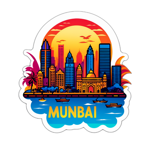 मुंबई का सूर्यास्त स्काईलाइन