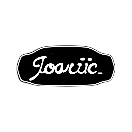 Un autocollant minimaliste du nom 'Djokovic'