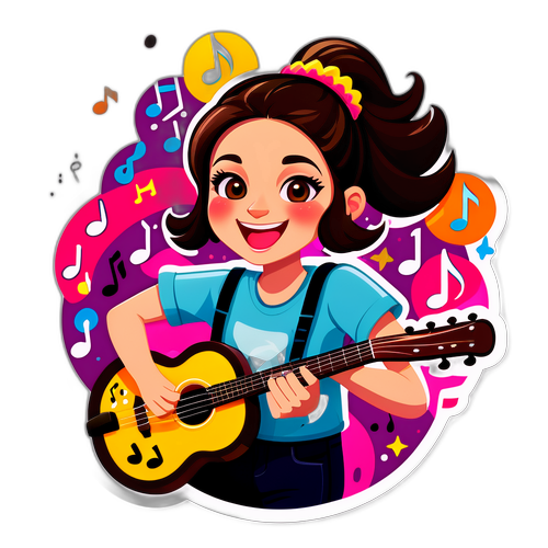 ריקי באליץ' עם גיטרה