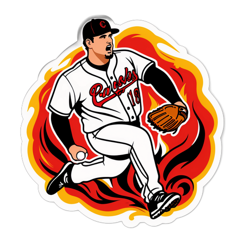 Carlos Rodon Pitching Action Sticker