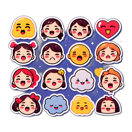 부산의 감정을 표현하는 스티커