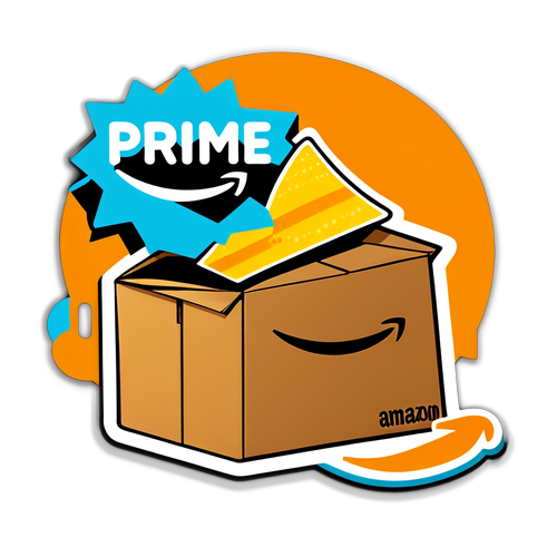 Amazon Prime Pop-Art Sticker