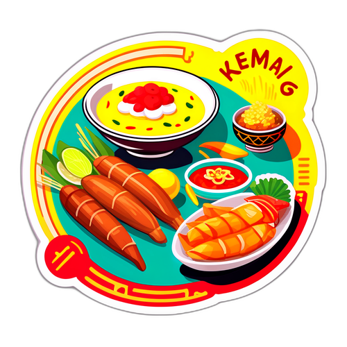 Stiker Makanan Khas Indonesia