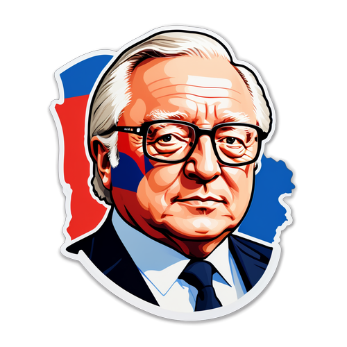 Jean-Marie Le Pen med franske kulturelementer