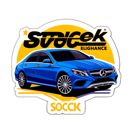 Socek w luksusowym aucie